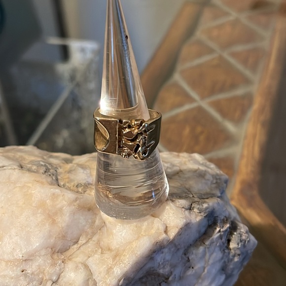 14K Gold Nugget Ring - Picture 1 of 9